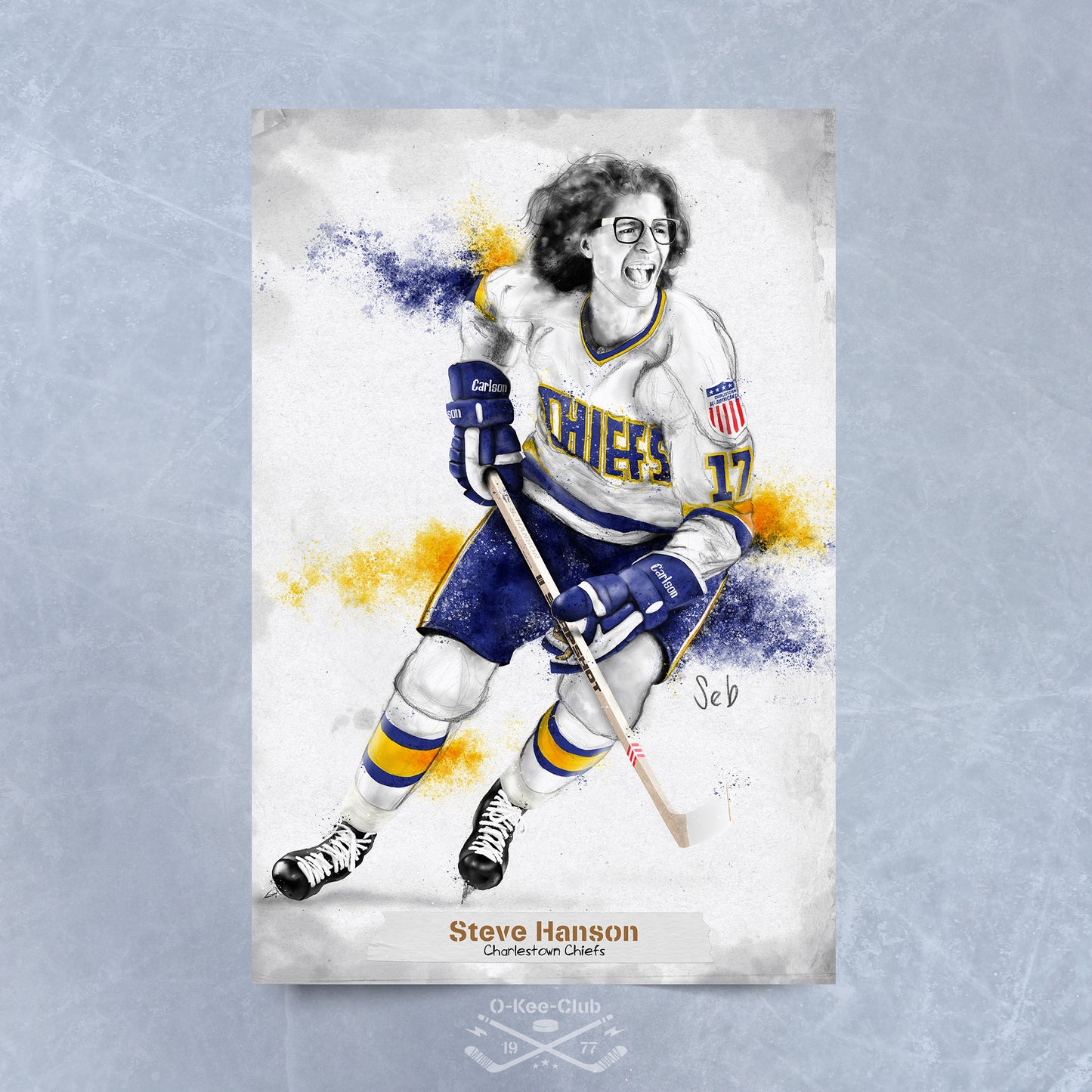 L’affiche Steve Hanson rétro 1977