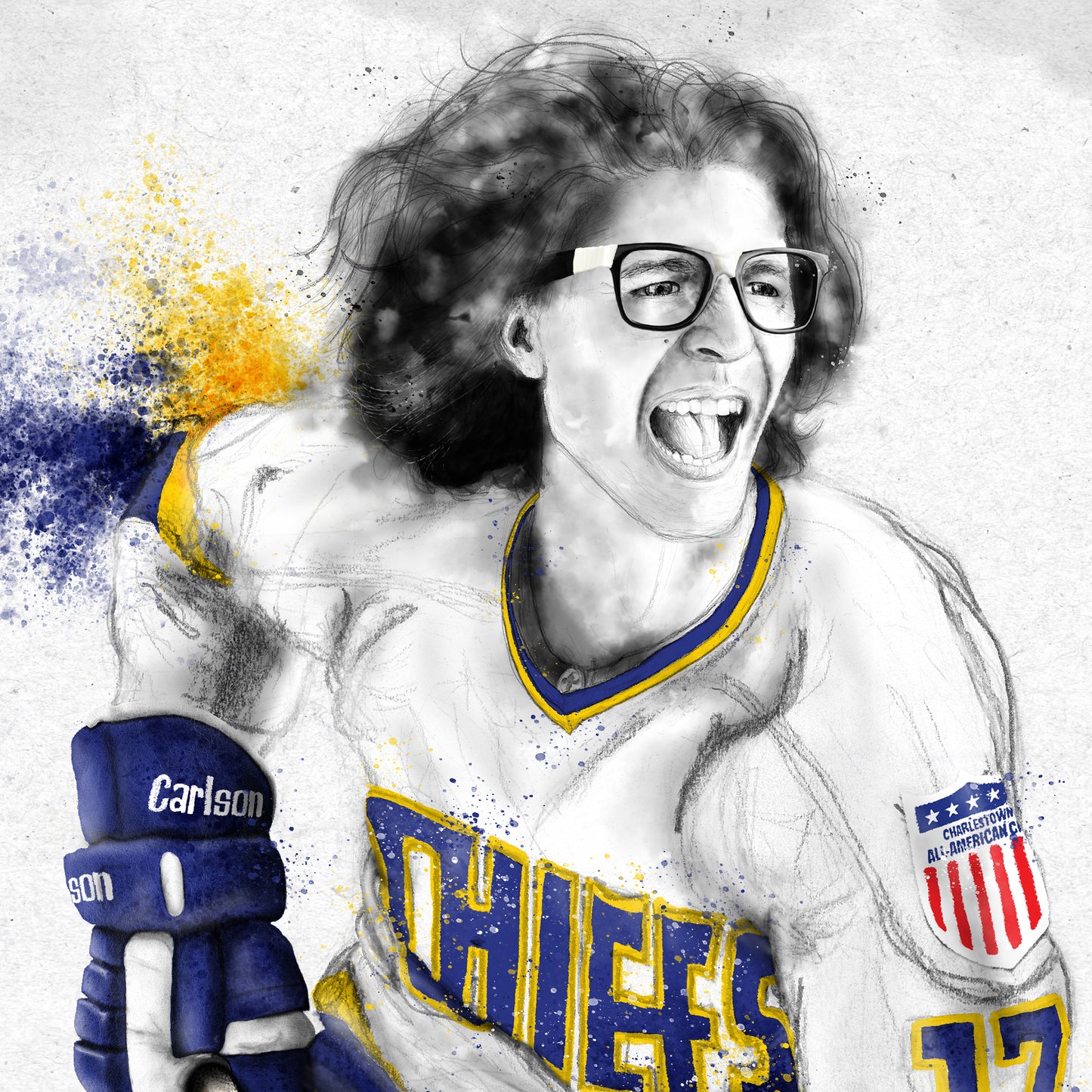 L’affiche Steve Hanson rétro 1977